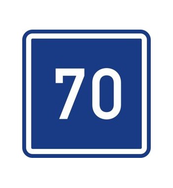 Dopravní značka IP 5 - Doporučená rychlost