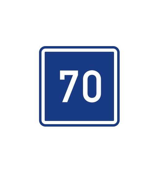 Dopravní značka IP 5 - Doporučená rychlost Dopravní značka IP 5 - Doporučená rychlost