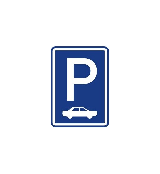 Dopravní značka IP 11b - Parkoviště (kolmé nebo šikmé stání) Dopravní značka IP 11b - Parkoviště (kolmé nebo šikmé stání)