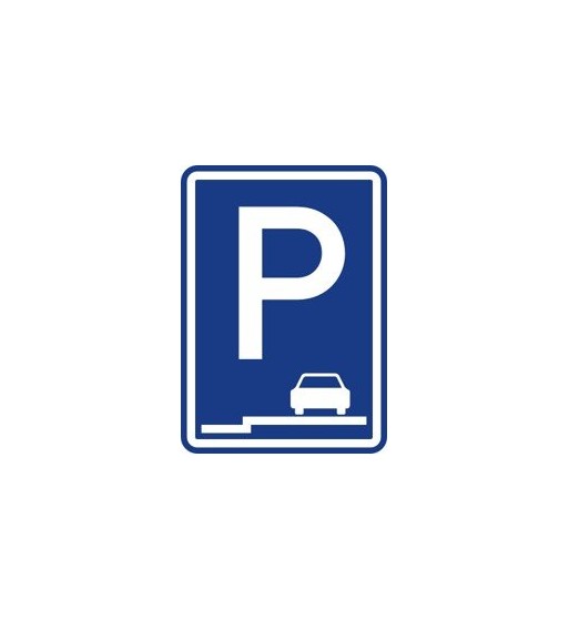Dopravní značka IP 11e - Parkoviště (stání na chodníku podélné) Dopravní značka IP 11e - Parkoviště (stání na chodníku podélné)