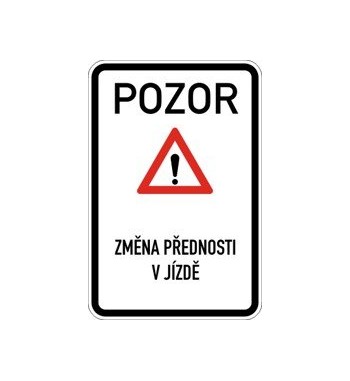 Dopravní značka IP 22 - Změna organizace dopravy