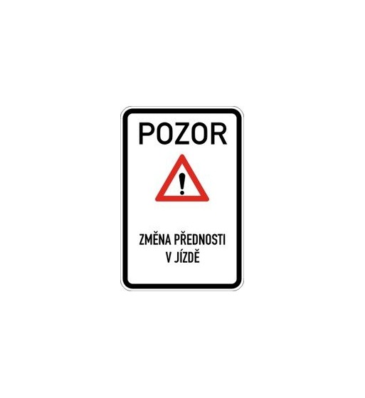 Dopravní značka IP 22 - Změna organizace dopravy Dopravní značka IP 22 - Změna organizace dopravy