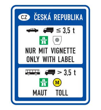 Dopravní značka IP 28a - Zpoplatnění provozu