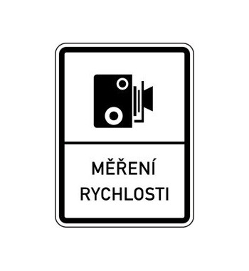 Dopravní značka IP 31a - Měření rychlosti